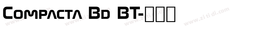 Compacta Bd BT字体转换